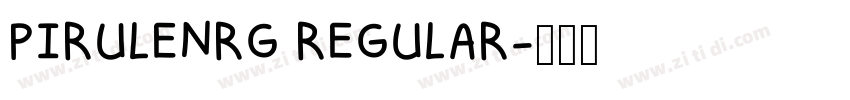 PIRULENRG REGULAR字体转换